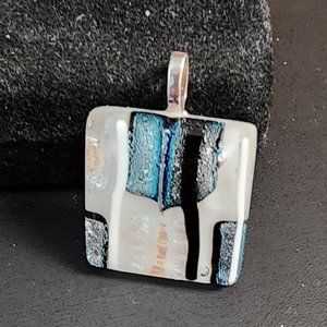Allie Cat Ebony and Ivory Pendant